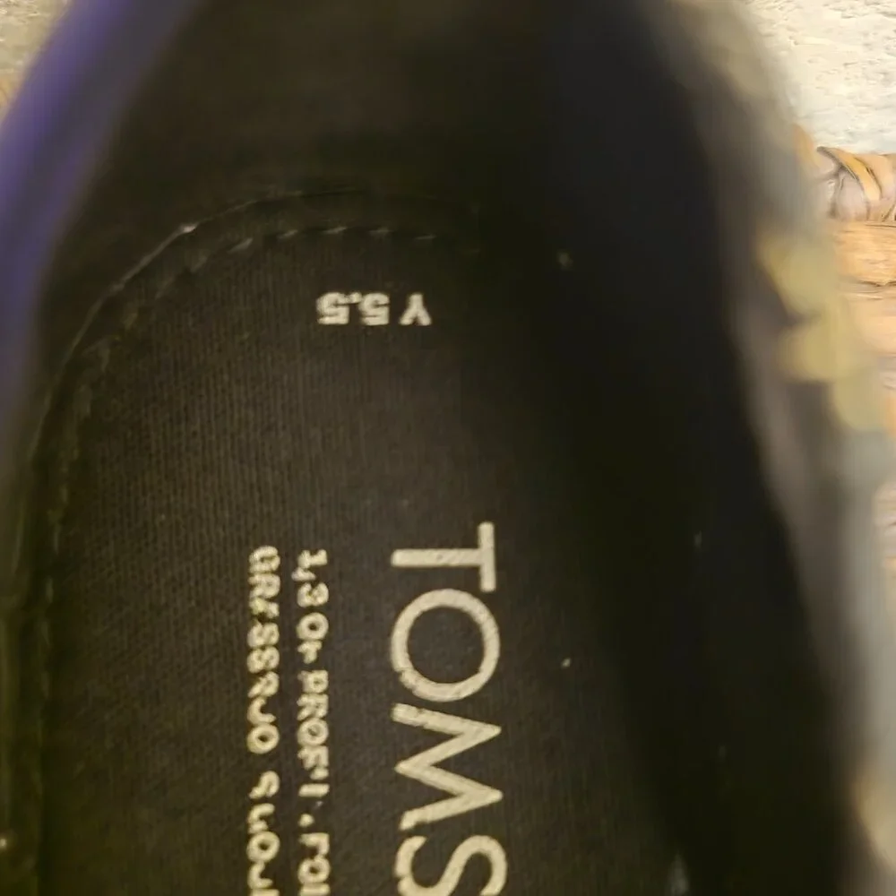 TOMS Youth Alpargata Dino Kids Shoes - Size Youth 5.5